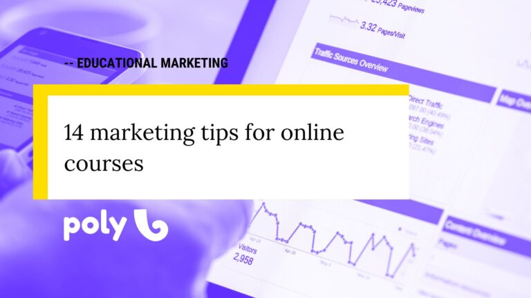14 marketing tips for online courses
