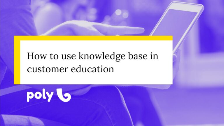 How to use knowledge base in customer education