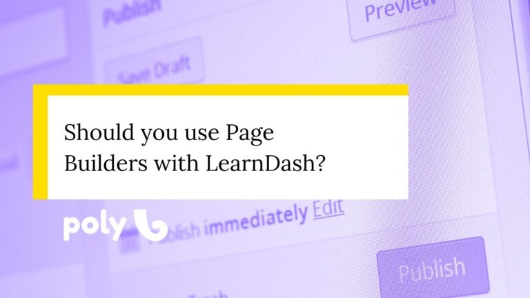 How to use page builders with LearnDash